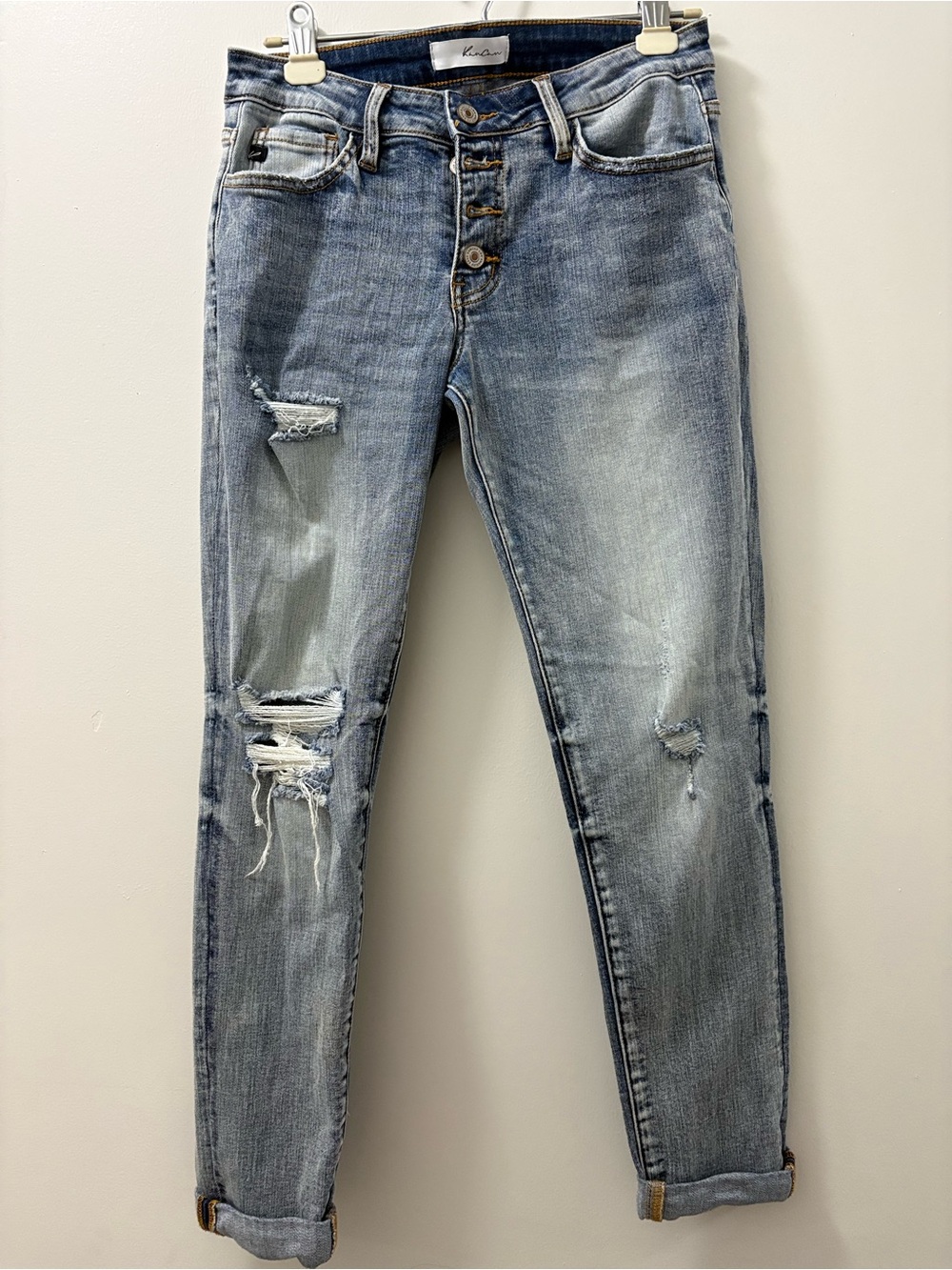 KanCan Light Wash Distressed Women's Jeans